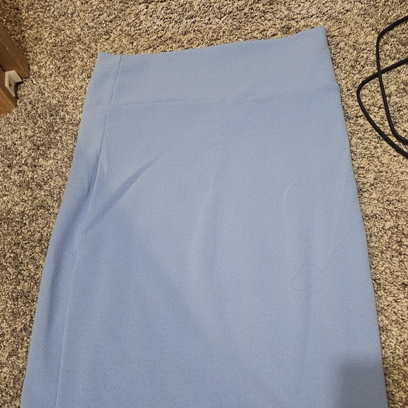 Agnes & Dora Blue Midi Pencil Skirt for Work - Picture 1 of 2